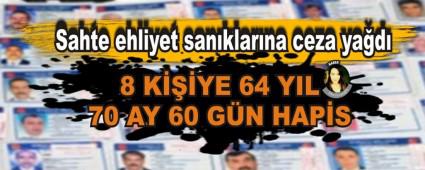 Sahte ehliyet san�klar�na ceza ya�d�