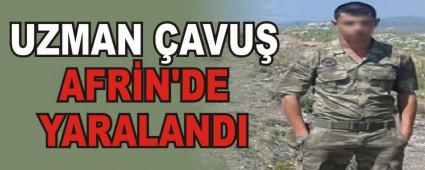 Uzman �avu� Afrin'de yaraland�
