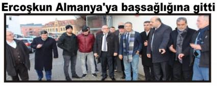 Erco�kun Almanya'ya ba�sa�l���na gitti