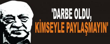 'DARBE OLDU, K�MSEYLE PAYLA�MAYIN'