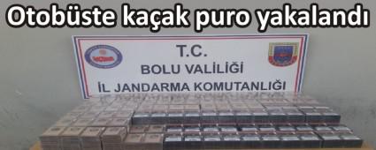 Otob�ste ka�ak puro yakaland�