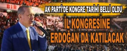 AK PART�'DE KONGRE TAR�H� BELL� OLDU