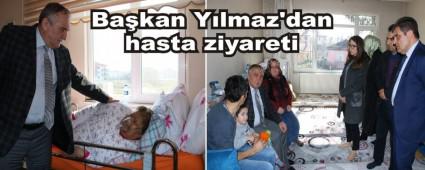 Ba�kan Y�lmaz\'dan hasta ziyareti