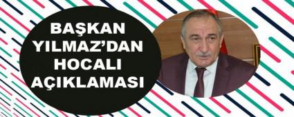 BA�KAN YILMAZ\'DAN HOCALI A�IKLAMASI