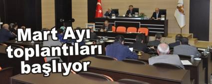 Mart Ay� toplant�lar� ba�l�yor