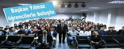 Ba�kan Y�lmaz ��rencilerle bulu�tu