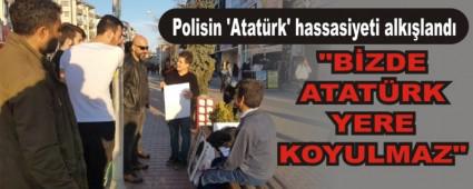 Polisin 'Atat�rk' hassasiyeti alk��land�