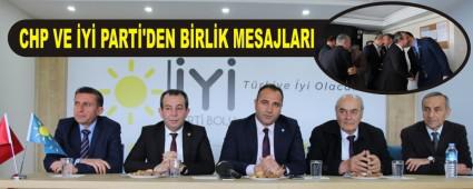 CHP VE �Y� PART�'DEN B�RL�K MESAJLARI