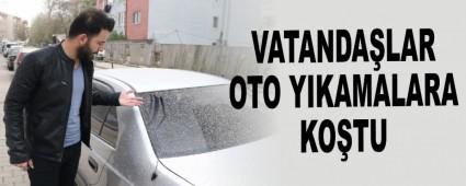 VATANDA�LAR OTO YIKAMALARA KO�TU   