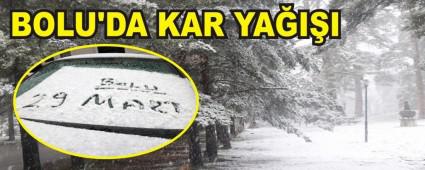 BOLU'DA KAR YA�I�I