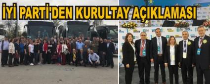 �Y� PART�'DEN KURULTAY A�IKLAMASI