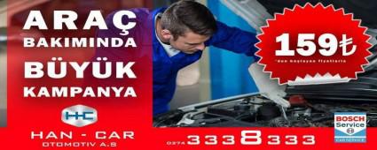 Arac�n�z Han-Car Otomotiv ile yaza haz�r