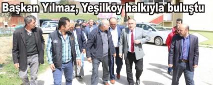 Ba�kan Y�lmaz, Ye�ilk�y halk�yla bulu�tu