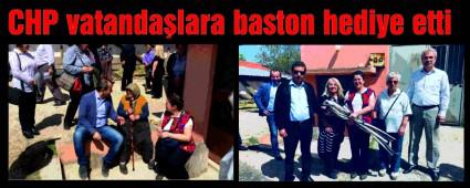 CHP VATANDA�LARA BASTON HED�YE ETT�