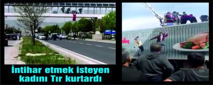 �ntihar etmek isteyen kad�n� T�r kurtard�