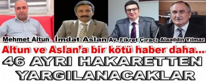 Altun ve Aslan'a bir k�t� haber daha�