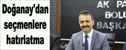 DO�ANAY\'DAN SE�MENLERE HATIRLATMA