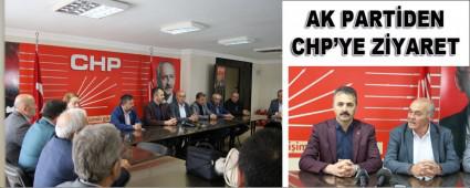 AK PART�DEN CHP\'YE Z�YARET
