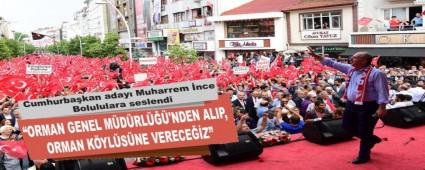 Cumhurba�kan aday� Muharrem �nce Bolululara seslendi