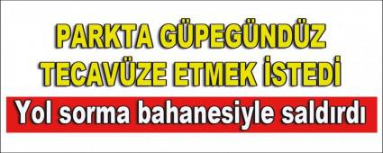 PARKTA G�PEG�ND�Z TECAV�ZE ETMEK �STED�