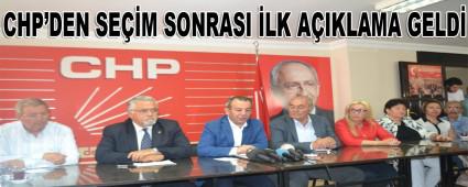    CHP\'DEN SE��M SONRASI �LK A�IKLAMA GELD�   