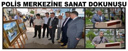 POL�S MERKEZ�NE SANAT DOKUNU�U