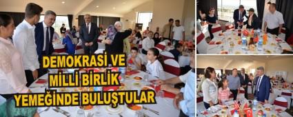 DEMOKRAS� VE M�LL� B�RL�K YEME��NDE BULU�TULAR