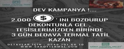 Dolar�n� bozdur, 3 g�n bedava tatil kazan