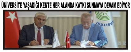 �N�VERS�TE YA�ADI�I KENTE HER ALANDA KATKI SUNMAYA DEVAM ED�YOR
