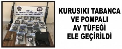 KURUSIKI TABANCA VE POMPALI AV T�FE�� ELE GE��R�LD�