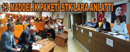 13 MADDEL�K PAKET� STK'LARA ANLATTI