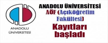 A�IK��RET�M FAK�LTES� KAYITLARI BA�LADI