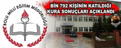 B�N 792 K���N�N KATILDI�I KURA SONU�LARI A�IKLANDI