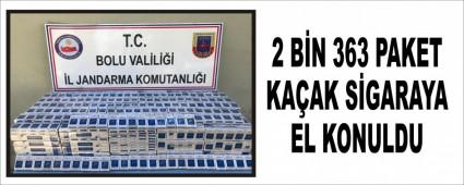 2 B�N 363 PAKET KA�AK S�GARAYA EL KONULDU