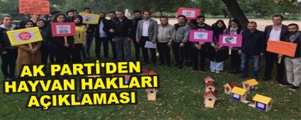 AK PART�'DEN HAYVAN HAKLARI A�IKLAMASI
