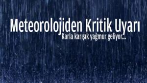 Karla kar���k ya�mur geliyor