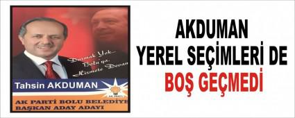 AKDUMAN YEREL SE��MLER� DE BO� GE�MED�
