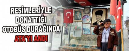 RES�MLER�YLE DONATTI�I OTOB�S DURA�INDA ATA'YI ANDI