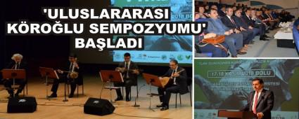 'ULUSLARARASI K�RO�LU SEMPOZYUMU' BA�LADI