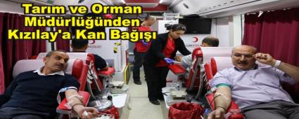 Tar�m ve Orman M�d�rl���nden K�z�lay'a Kan Ba����