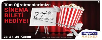 ��retmenlerin sinema bileti Highway'den!