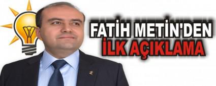 FAT�H MET�N'DEN �LK A�IKLAMA      