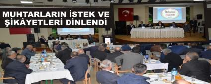 MUHTARLARIN �STEK VE ��K�YETLER� D�NLEND�