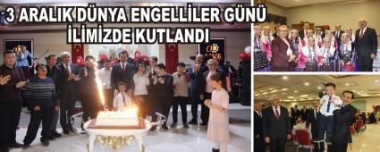 3 ARALIK D�NYA ENGELL�LER G�N� �L�M�ZDE KUTLANDI