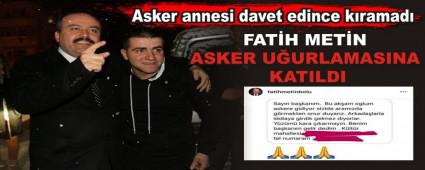 Asker annesi davet edince k�ramad�