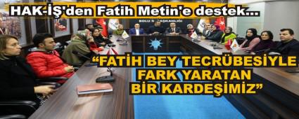 HAK-��'den Fatih Metin'e destek�