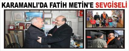 KARAMANLI'DA FAT�H MET�N'E SEVG�SEL�