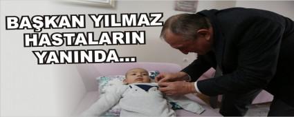 BA�KAN YILMAZ HASTALARIN YANINDA�