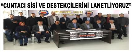 AHMET KO�AK; �CUNTACI S�S� VE DESTEK��LER�N� LANETL�YORUZ�