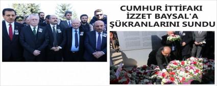 CUMHUR �TT�FAKI �ZZET BAYSAL\'A ��KRANLARINI SUNDU